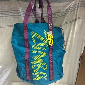 Zumba Fitness Vibrant Blue and Purple Tote Bag